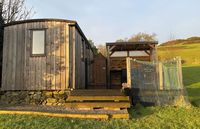 Shepherds Hut-1 Bed-hot Tub -views - Foto 32