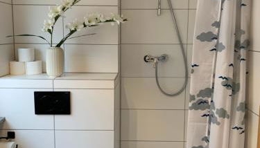 HMS16 I 1-Zimmer Apartment mit Balkon I Daimler Nähe I S-Bahn & City - Sindelfingen - Foto 5, towels, Shower