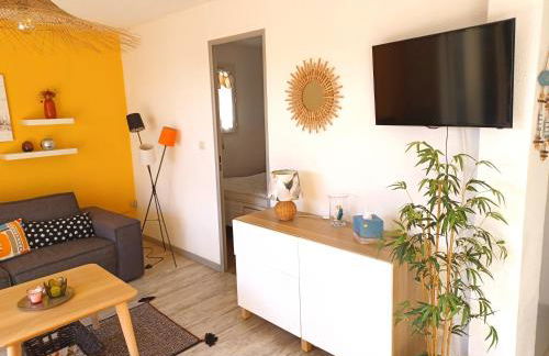 Plain-pied Jardin 6 personnes Clim Vue Mer Parking Wifi Terrasse Piscine dans la résidence - Foto 14