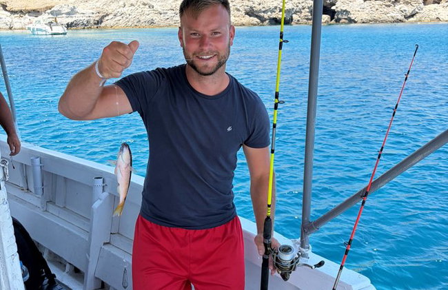 Battuta di pesca a Rodi con barbecue e nuoto - Foto 44