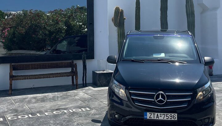 Trasferimenti VIP sull'isola di Mykonos: trasporto privato 24 ore su 24, 7 giorni su 7, solo andata - Foto 1