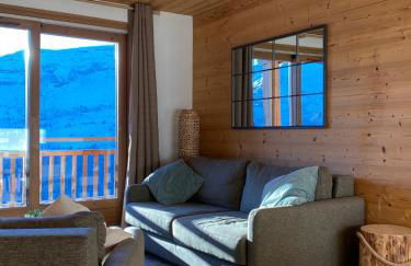 Vue panoramique sur les montagnes plein Sud - T2 Skis aux pieds, Piscine & Spa - Foto 25