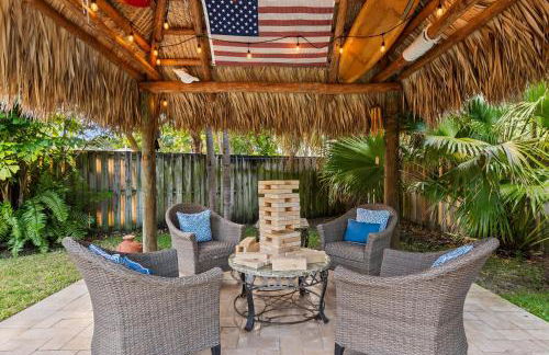 Solar Heated Pool Spa Tiki Hut Huge Backyard Hammock Retro Bikes - Foto 11