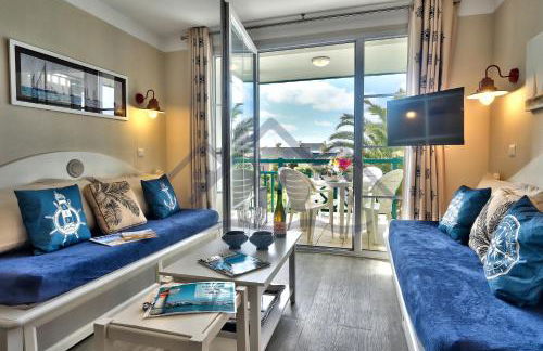 LocaLise - A18 - Appartement avec balcon - Petite vue mer à travers le palmier - Piscine de avril à septembre - Wifi inclus - Animaux admis - Draps inclus - Parking inclus - Foto 20