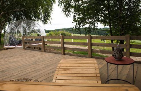 JURA GLAMP luksusowe całoroczne domki na wyłączność KOPUŁY IGLOO taras ogród - Foto 19