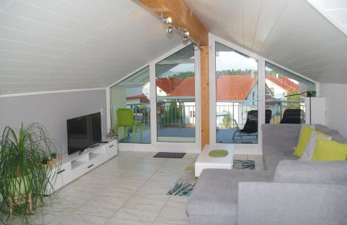 Schöne Ferienwohnung im Allgäu Lauben bei Kempten Urlaub Unterkunft FeWo Bergblick 70qm - Foto 5