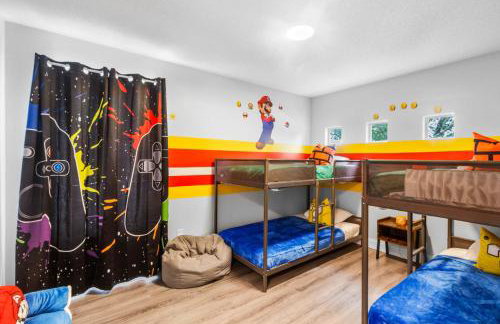Mario Manor Heated Pool King Bed Game Room Near Disney - Foto 4