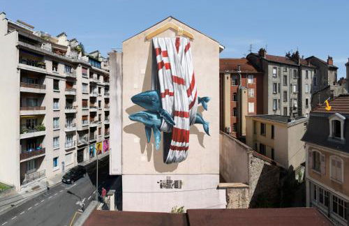 Les baleines - hypercentre 2 chambres avec garage et clim - air conditioning - Foto 26