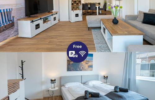 Captain's Nest - Stilvoll und modern, zentral in Hafennähe, inkl 2 Parkmöglichkeiten, 4 Schlafbereiche, 2 WCs, Arbeitsplatz, kleiner Balkon - Foto 1