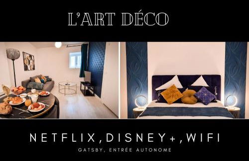 L'Art Déco 3 étoiles Wifi, Netflix, Disney, Coeur de Bastide - Photo 1