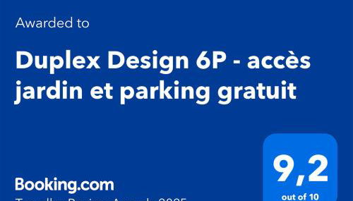 Duplex Design 6P - accès jardin et parking gratuit - Foto 2