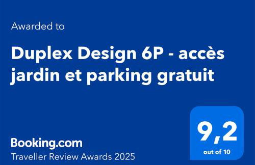 Duplex Design 6P - accès jardin et parking gratuit - Foto 2