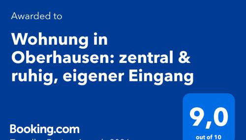 Wohnung in Oberhausen: zentral & ruhig, eigener Eingang - Foto 3