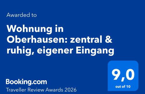 Wohnung in Oberhausen: zentral & ruhig, eigener Eingang - Foto 3