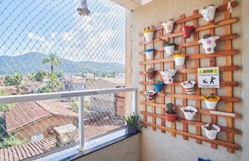 2 Quartos com ar, piscina, sacada Gourmet a 1 km da praia Grande - Foto 23