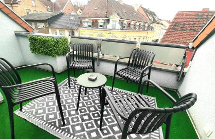 Gelbe Koffer - Vintage Maisonette Neunkirchen - 2 SZ - Self-Check-in - Balkon - Parkplatz - 1 km zum Zentrum - bis 4 Pers - Foto 31