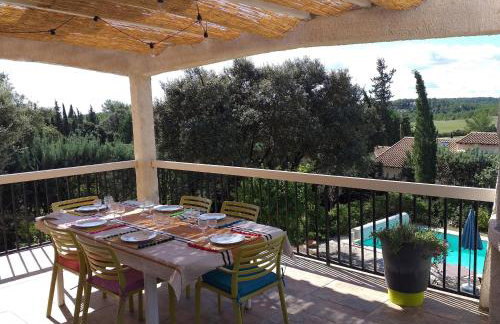 Magnifique villa piscine clim vue dominante 6 couchages - Foto 10