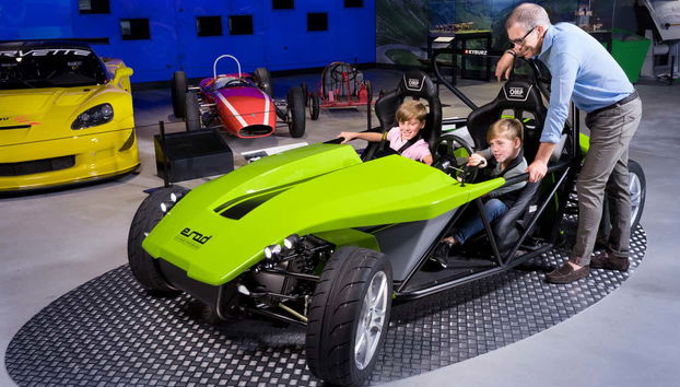 Um dos automóveis do Museu Suíço do Transporte