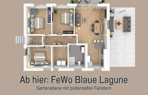 Ferienhaus Höckelheim- 300qm - 3 Wohnungen - 12 Zimmer - bis 18 Gäste - Kleinkinder reisen gratis - für Familien und Gruppen - Küchen mit Spülmaschine Backofen, Mikrowelle - Smart-TV - WLAN - Fußbodenheizung, Klimaanlage & Raffstores - nähe Göttingen - Foto 19