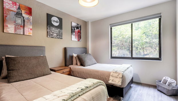 Bright & Stylish in Roma Condesa , Sleeps 7 - Foto 5, Habitación