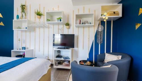 Studio Bleu - Parc Astérix - Mer de Sable - Villepinte - Aéroport CDG - Foto 5