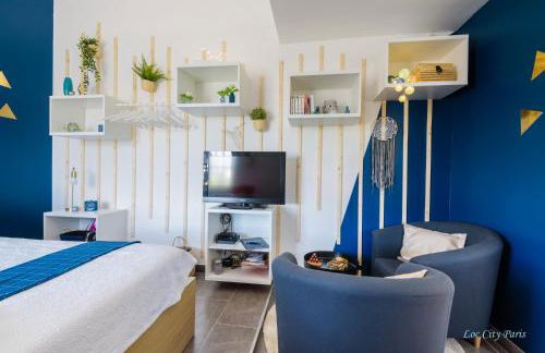 Studio Bleu - Parc Astérix - Mer de Sable - Villepinte - Aéroport CDG - Foto 5