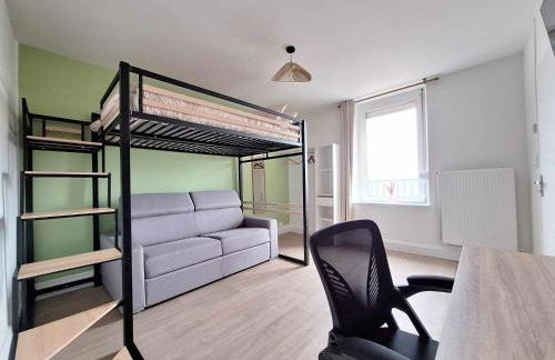 Elodie - Cosy 5 pers' - Gare - Wifi - 3 lits - Foto 8