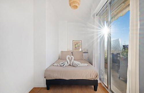 Terrasse ensoleillée sur les toits de Nice - Foto 27