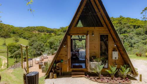 Chale Alcantara Jacuzzi, Lareira e Deck com Vista - Foto 5