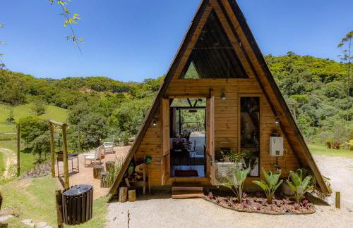 Chale Alcantara Jacuzzi, Lareira e Deck com Vista - Foto 5