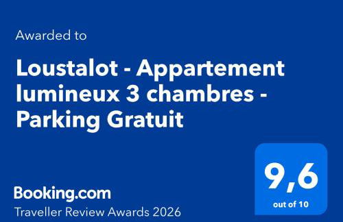 Loustalot - Appartement lumineux 3 chambres - Parking Gratuit - Photo 25