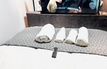 Luxury 2-Bed Apartment,Office with Built-In TV King Bed, Private Entrance and free Parking - Foto 12