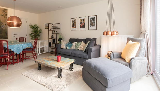 Apartment With Large Terrace in Mariakerke - Foto 5, Sala de estar