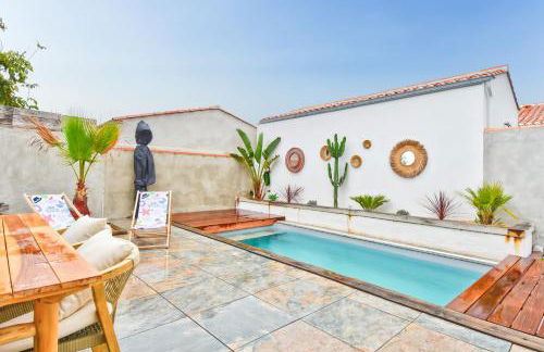 Piscine chauffée - Maison 6 adultes 2 enfants - Foto 14