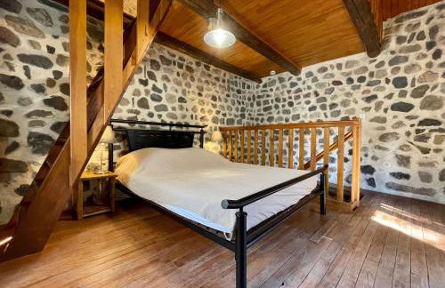 Maison pittoresque à Arlempdes avec cheminée et terrasse - FR-1-582-114 - Foto 7