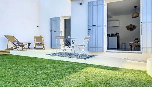 Le Romarin Bas de villa T2 avec jardin et parking au pied de la Forêt - Foto 5, Garden, sunbed, Garden view