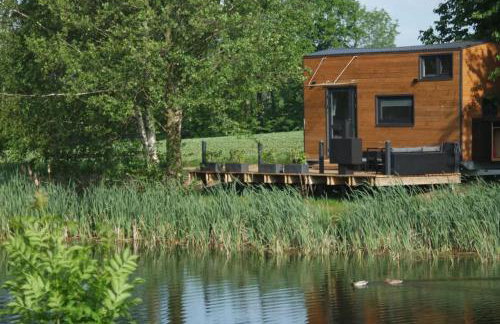TinyHousebeiDresden mit Faßsauna klein aber fein, beste Alleinlage direkt am Naturteich, große Terrasse - Nähe Sächsische Schweiz und Dresden - Foto 2