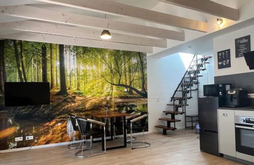 Modernes Loft auf 2 Etagen, Nähe Tripsdrill & Neckar, Balkon inklusive, ideal für Familien - Foto 1