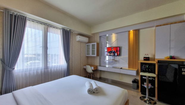 Best Place And Cozy Studio At Altuz Seturan Yogyakarta Apartment - Foto 4, Habitación