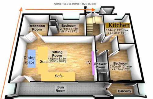 Flat 4 Marine Parade House, 1 East Cliff- Next to Dover Port, White Cliffs, Beach, Castle - Foto 13