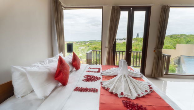 Jimbaran Sea View Villa - Foto 3, Habitación