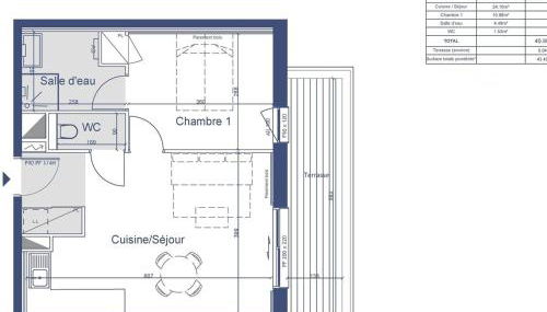 Charmette 2 pièces avec parking, terrasse et casier à skis - FR-1-291-860 - Foto 3