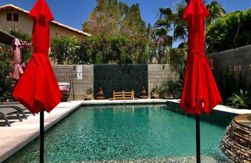 Mineral Saltwater Solar heated Pool & Spa Oasis with mountain views and Koi pond - Foto 14