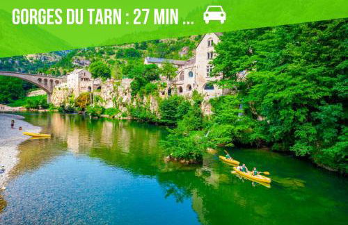 Le CosyGreen - Central/Netflix/Wifi Fibre - Séjour Lozère - Foto 23