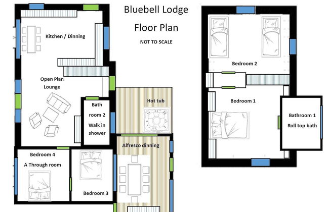 Bluebell House 5 Star Luxury 4 Bdrms and hot tub - Foto 14