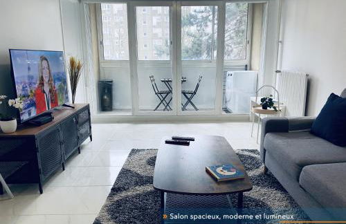 Appartement parisien neuf, moderne avec une grande salon, 2 chambres, 3 lits, parking gratuit, 15min de Paris et 13 min aéroport Orly - Foto 18