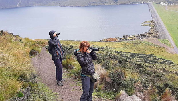 Enjoying Antisana's fauna and flora