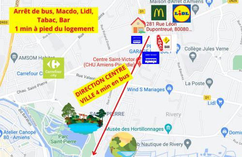 4 Ch - 10 pers - Grande Maison - Parking - Jardin - BBQ - Foto 8