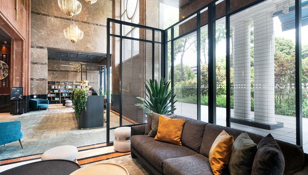 Sala de estar do lobby