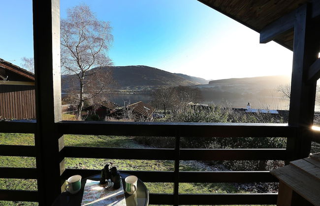 Cosy Modern Nordic Lodge w/ Loch View & Log Burner - Photo 21